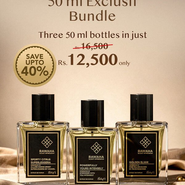 3 Exclusif Perfumes Bundle 50ml