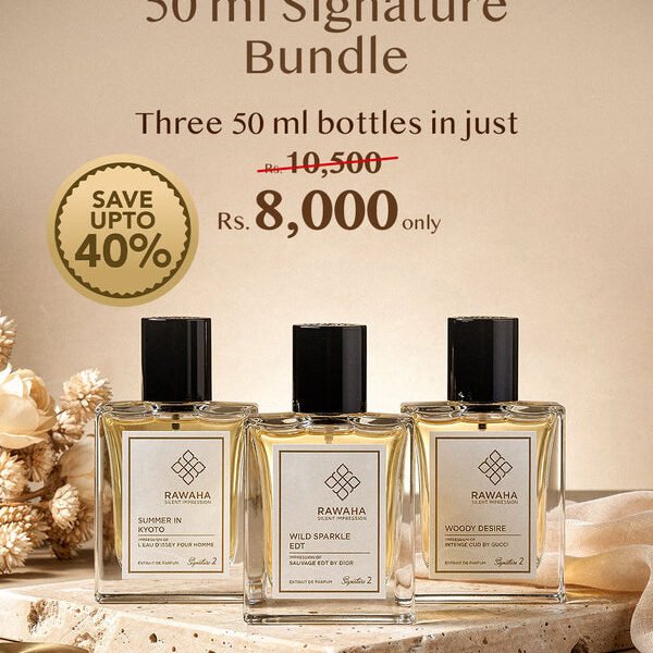 3 Signature Perfumes Bundle 50ml